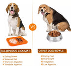 Mat For Dogs Cats Slow Food Bowls New Pet Dog Feeding Food Bowl Silicone Dog Feeding Lick Pad Dog Slow Feeders Treat Dispensing PAWSOME PETS