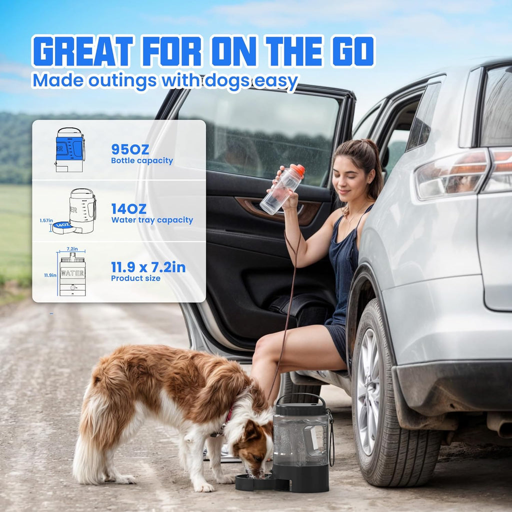 95OZ Large Dog Travel Water Bottle LESOTC Pet Products