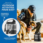 56oz Portable Large Dog Travel Water Bowl Dispenser LESOTC Pet Products