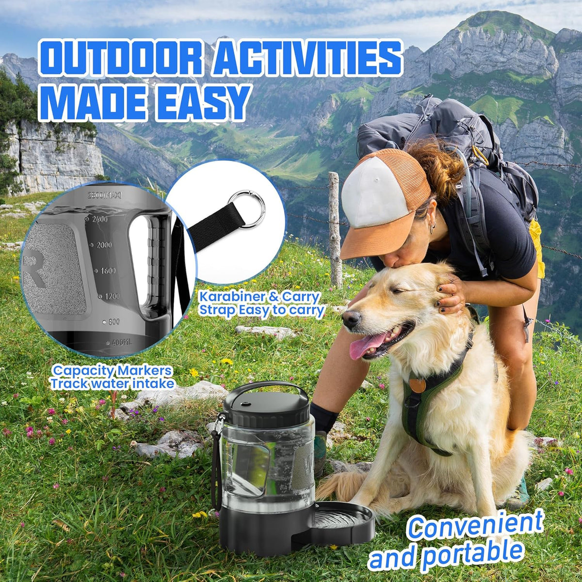 95OZ Large Dog Travel Water Bottle LESOTC Pet Products