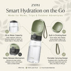 28 oz Portable Dog Water Bottle LESOTC Pet Products