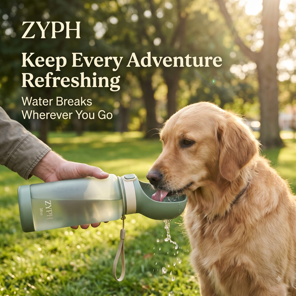 28 oz Portable Dog Water Bottle LESOTC Pet Products