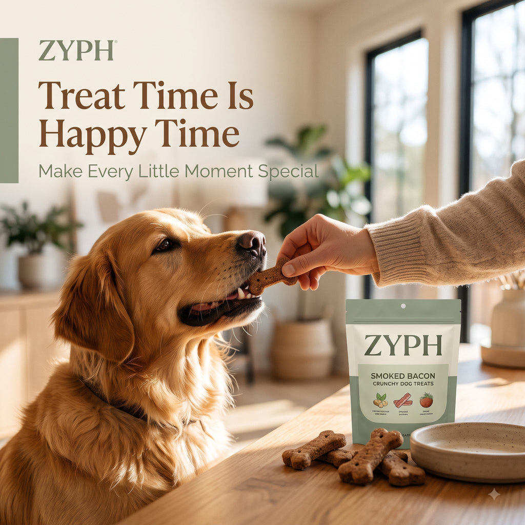 Smoked Bacon Crunchy Dog Treats ZYPH