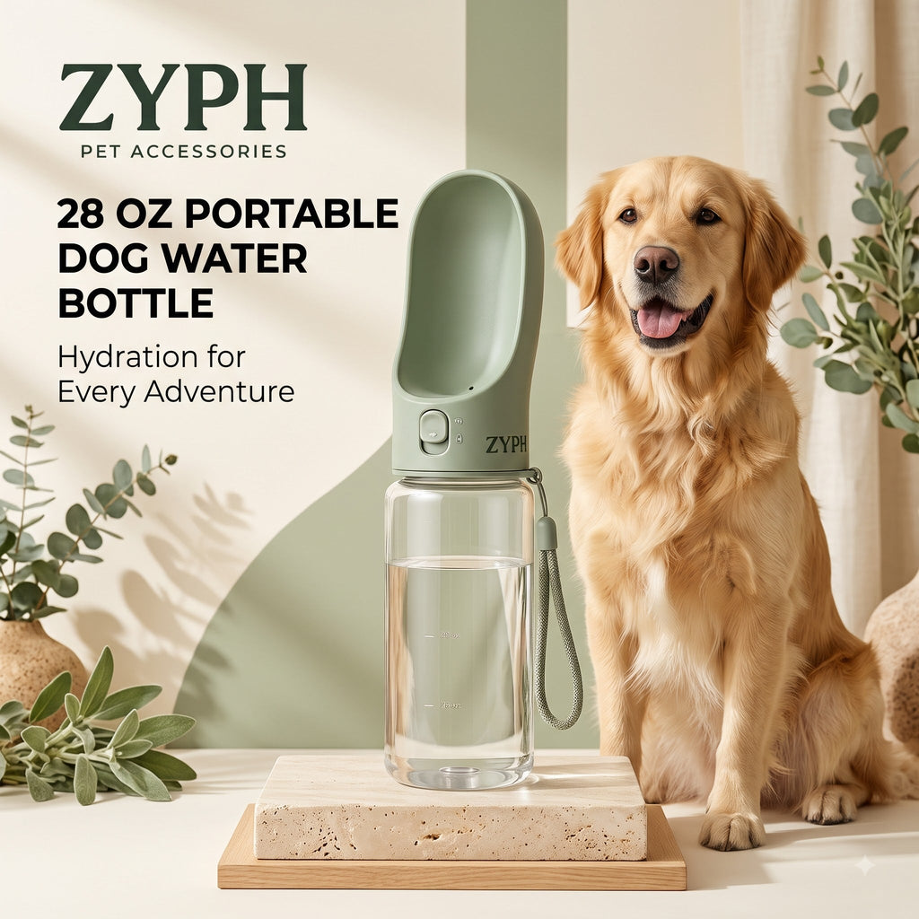 28 oz Portable Dog Water Bottle LESOTC Pet Products