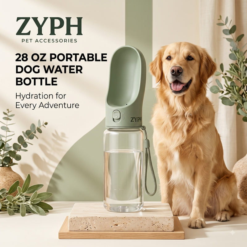 28 oz Portable Dog Water Bottle LESOTC Pet Products
