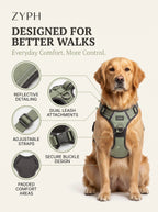 Reflective No-Pull Dog Harness LESOTC Pet Products