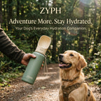 28 oz Portable Dog Water Bottle LESOTC Pet Products