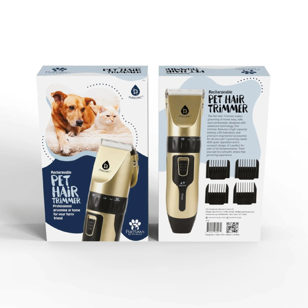 Rechargeable Pet Hair Trimmer – Easy, Safe & Comfortable Grooming at Home Pursonic