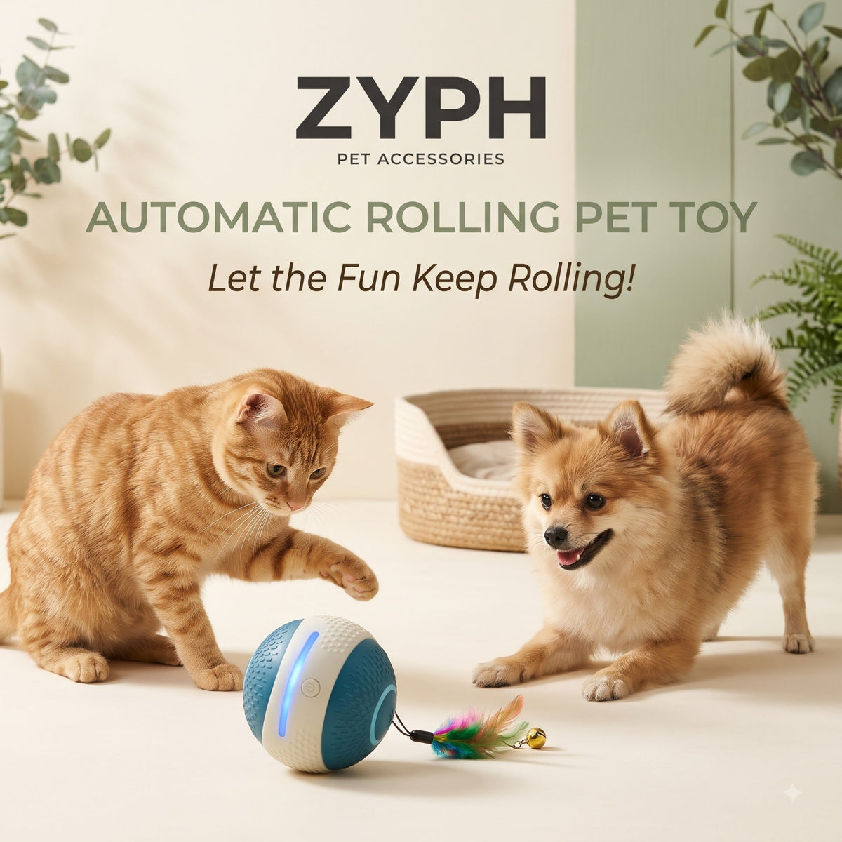 Automatic Rolling Pet Toy Ball LESOTC Pet Products