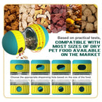 Pet Food Dispenser，Adjustable Distribution Ball，Sturdy Slow Feeding Puppy Reinforcement Training Toy，Pet Interactive Chasing Toy Selvanelle