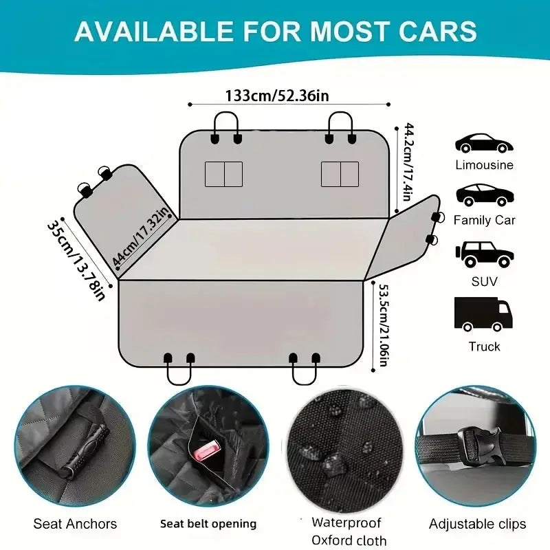 Waterproof Dog Car Seat Hammock Cover LPO