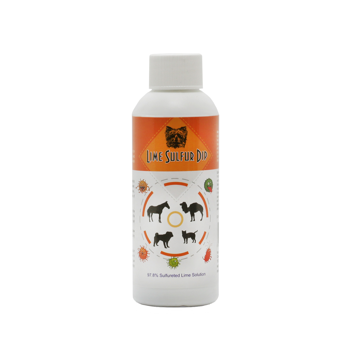 Lime Sulfur Dip – Concentrated Sulfur Solution for Itchy Skin, Mange, Ringworm & Dermatitis – Safe for Dogs, Cats, Horses, and Livestock Healthy Paw Life